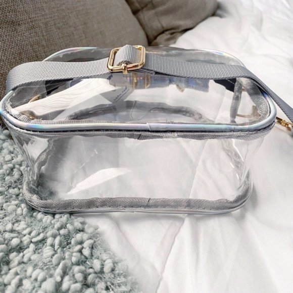 Clear Jelly Shoulder / Crossbody Satchel Bag - Picture 3 of 7
